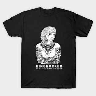 Blonde Girl with tattoo sleeves T-Shirt